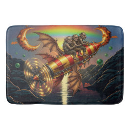 Tapete De Banheiro Fantasy Image 3 Trolls On A Retro Rocket