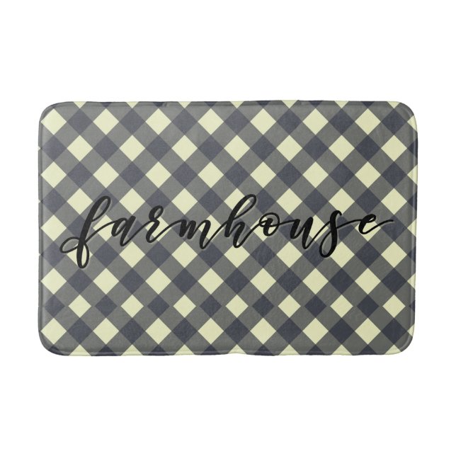 TAPETE DE BANHEIRO FARMHOUSE GINGHAM (Frente)