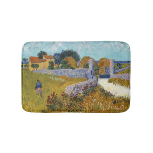 Tapete De Banheiro Farmhouse in Provence (1888) por Vincent Van Gogh