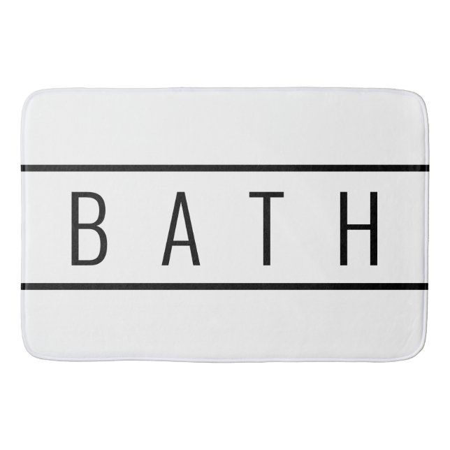 Tapete De Banheiro Farmhouse Russo Chic Black (Frente)