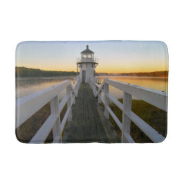 Tapete De Banheiro Farol de Doubling Point, Ilha Arrowsic Maine