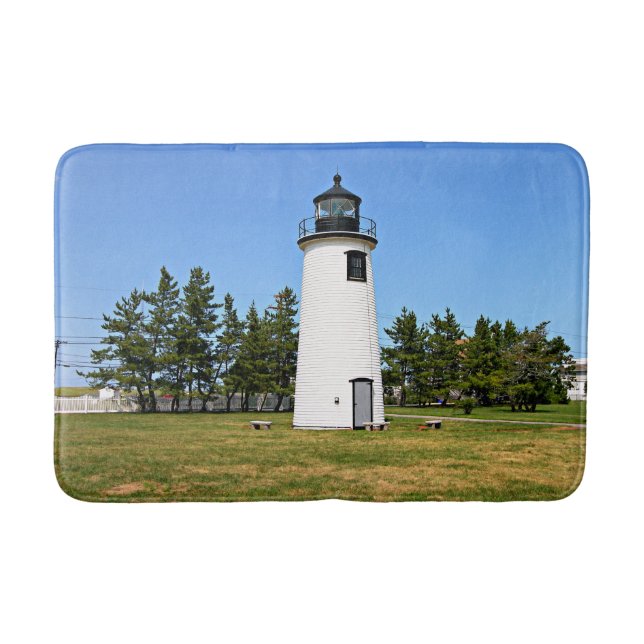 Tapete De Banheiro Farol de Plum Island, Massachusetts Bath Mat (Frente)