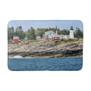 Tapete De Banheiro Farol De Ponto Pemaquide, Maine Bath Mat