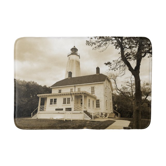 Tapete De Banheiro Farol de Sandy Hook (Frente)