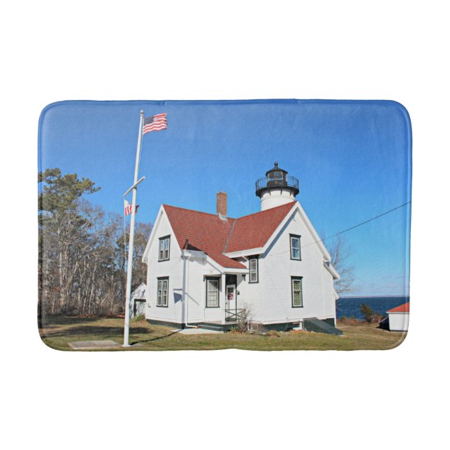 Tapete De Banheiro Farol de West Chop, Massachusetts Bath Mat (Frente)