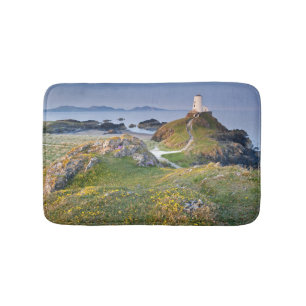 Tapete De Banheiro Farol do Mawr de Twr na ilha de Llanddwyn