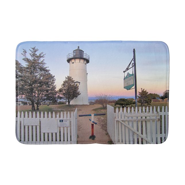 Tapete De Banheiro Farol East Chop, Massachusetts Bath Mat (Frente)