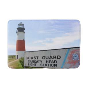 Tapete De Banheiro Farol Sankaty Head, MÃE Nantucket Mat
