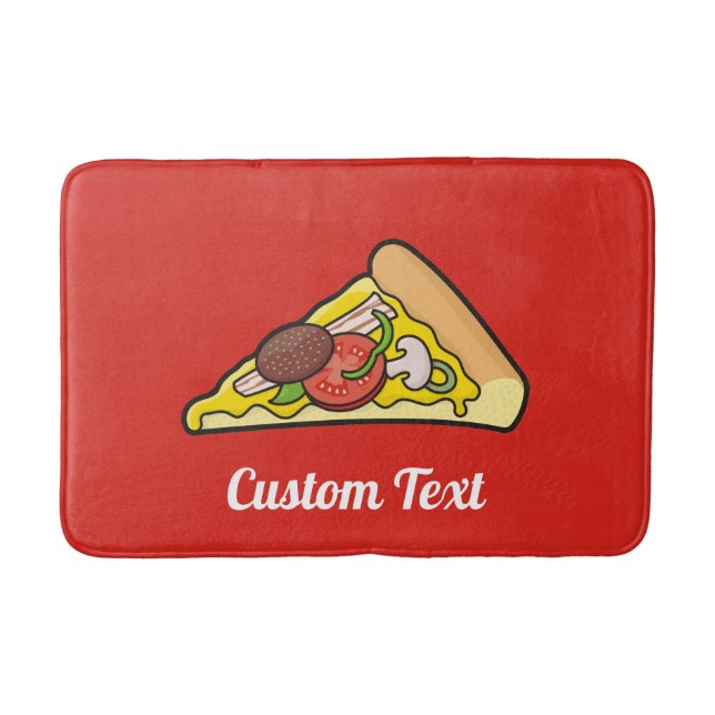 Tapete De Banheiro Fatia de pizza (Frente)