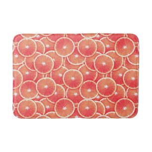 Tapete De Banheiro Fatias da toranja cor-de-rosa do pop art