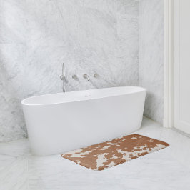 Tapete De Banheiro Faux Cowhide Brown Spots Country Western