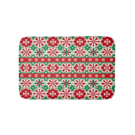 Tapete De Banheiro Feira de Natal Escandinava Edição Fair Isle 2