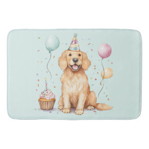 Tapete De Banheiro Feliz aniversário - Ouro de varejo