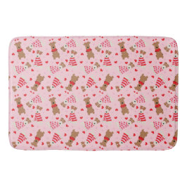 Tapete De Banheiro Feliz Dia dos Namorados Welsh Wire Fox Terrier Dog