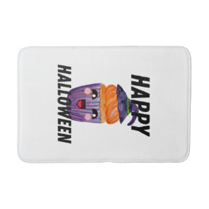Tapete De Banheiro Feliz Fantasia de Halloween Cupcake de Halloween