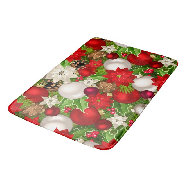 Tapete De Banheiro Feliz Natal Bath Mat (Angulado)