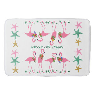 Tapete De Banheiro Feliz Natal Flamingoes Decor de Starfish