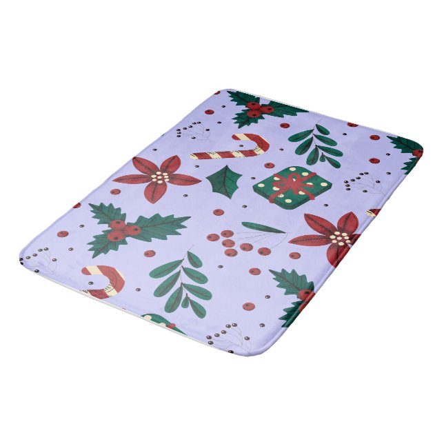 Tapete De Banheiro Feliz Natal - Padrão de Abstrato (Angulado)