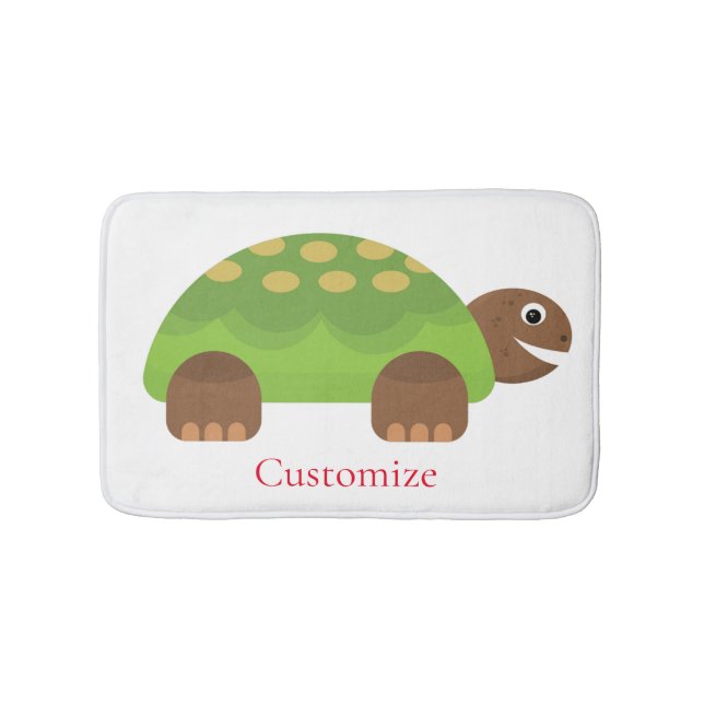 Tapete De Banheiro Feliz Sorriso Turtle Thunder_Cove (frente)