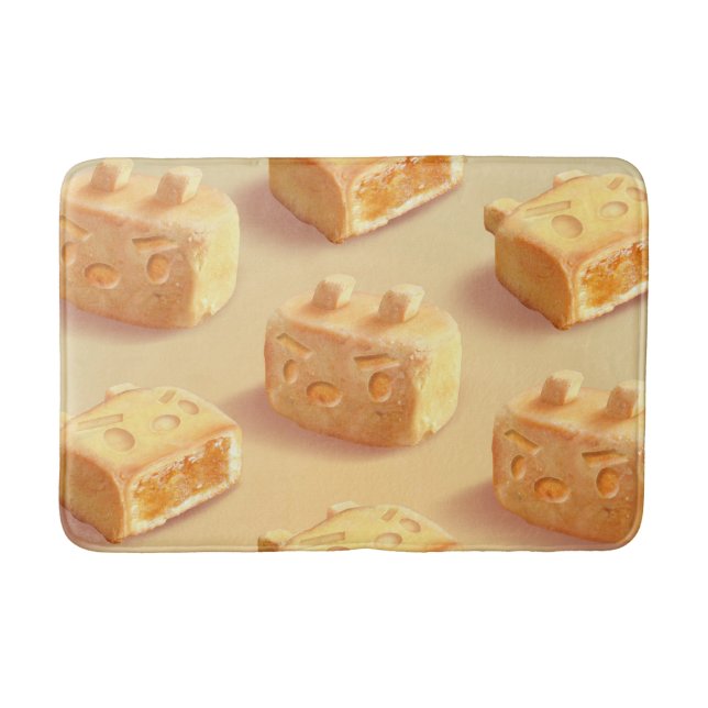 Tapete De Banheiro Ferro T: Padrão de Bolo de Abacaxi Taiwanês (Frente)