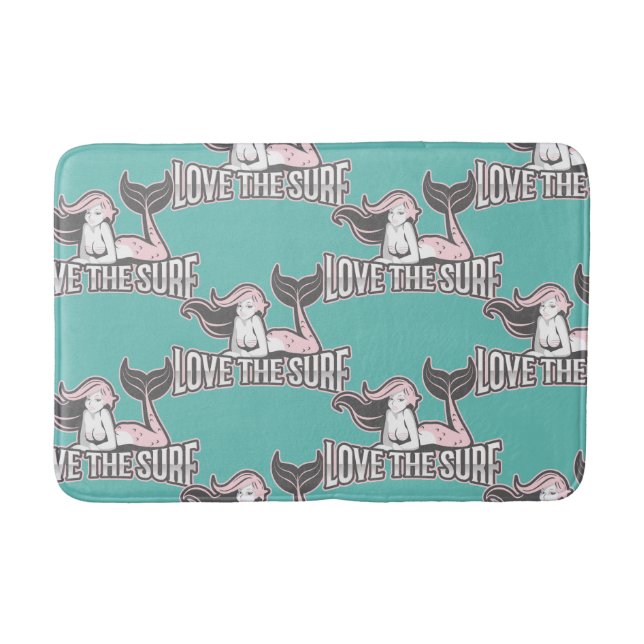 Tapete De Banheiro festa da sereia Azul (Frente)