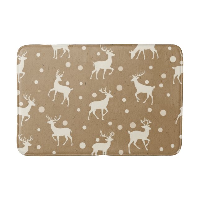 Tapete De Banheiro Festive Christmas Bath Mat – Holiday Bathroom Deco (Frente)