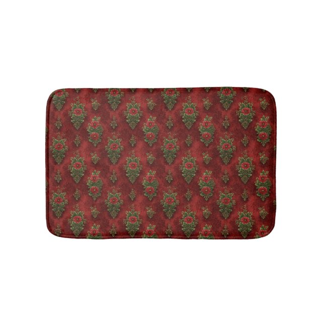 Tapete De Banheiro Festive Damask  (frente)