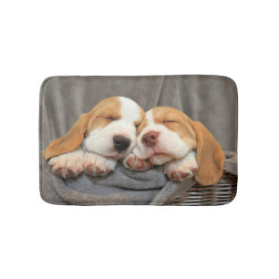 Tapete De Banheiro Filhotes de cachorro sonolentos