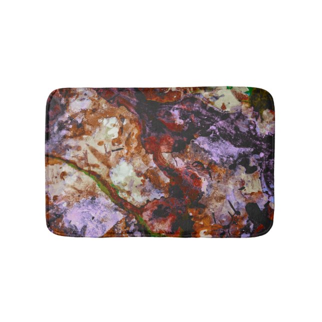 Tapete De Banheiro Fire Quartz Crystal Geode Abstrato (frente)