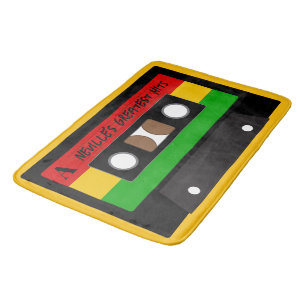 Tapete De Banheiro Fita Cassete Música Músico Cantor Reggae