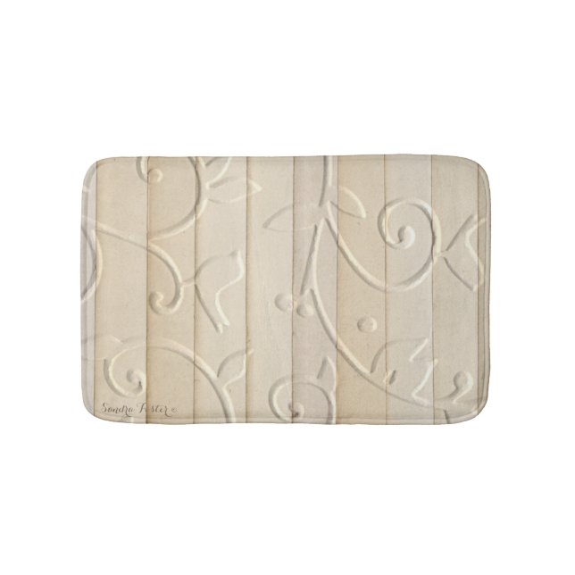 Tapete De Banheiro Fitas De Papel Vintage Emboscada (frente)