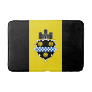 Tapete De Banheiro Flag of Pittsburgh, Pennsylvania Bathroom Mat
