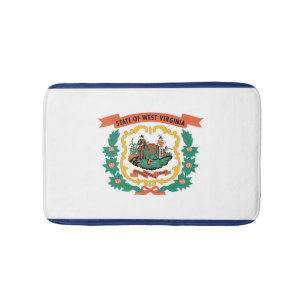 Tapete De Banheiro Flag of West Virginia, EUA