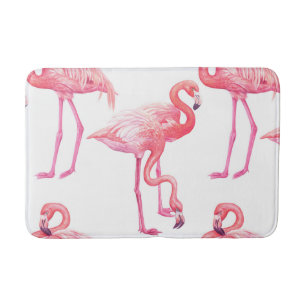 Tapete De Banheiro Flamingos