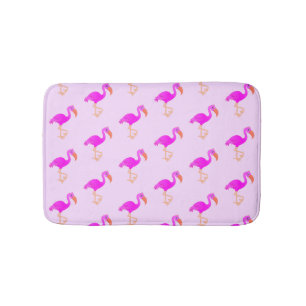 Tapete De Banheiro Flamingos Bonitos - Feliz