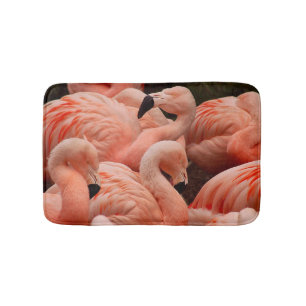 Tapete De Banheiro Flamingos cor-de-rosa