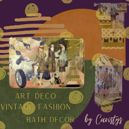 Tapete De Banheiro Flappers Retro em Paris