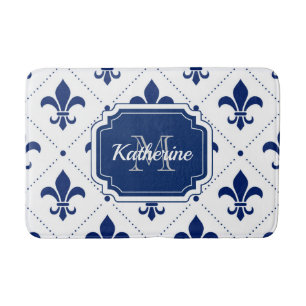 Tapete De Banheiro Fleur-de-lis Pattern