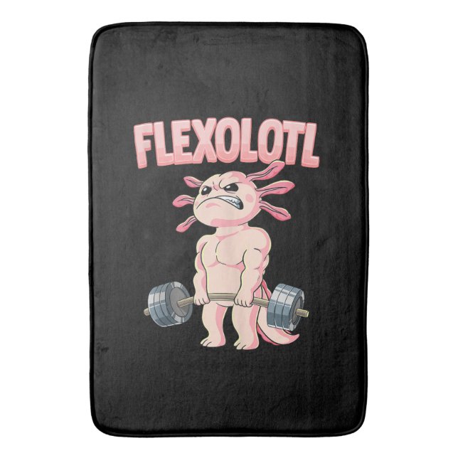 Tapete De Banheiro Flexolotl Axolote (Frente Vertical)