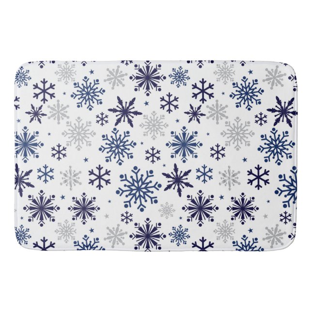 Tapete De Banheiro Flocos de neve (Frente)