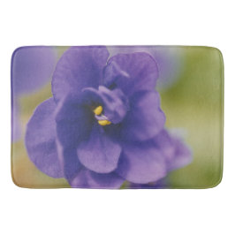 Tapete De Banheiro Flor Azul Sangrando de Violet Saintpaulia Zoomed