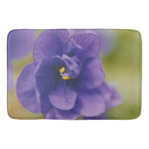 Tapete De Banheiro Flor Azul Sangrando de Violet Saintpaulia Zoomed