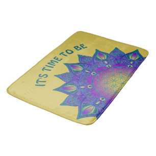 Tapete De Banheiro Flor Da Vida - Índia Mandala 3