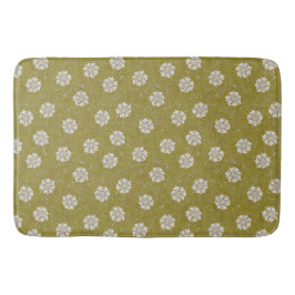 Tapete De Banheiro Flor de calêndula floral biôfila verde William Mor