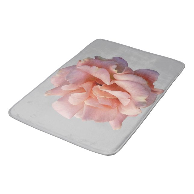 Tapete De Banheiro flor de rosa rosa (Angulado)