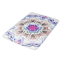 Tapete De Banheiro Flor em textura de gesso, sombra macia em branco