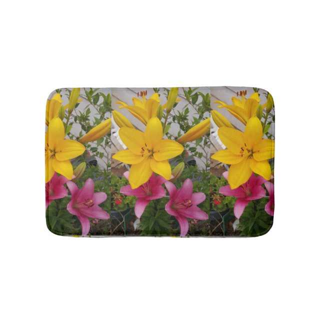 Tapete De Banheiro Flor floral de Bath Mat (frente)