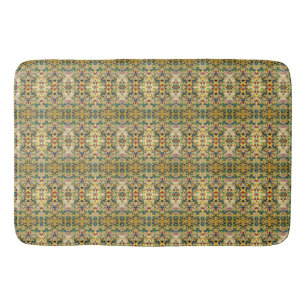 Tapete De Banheiro Flor Mercado Vintage Amarelo de Flores Selvagem Bo