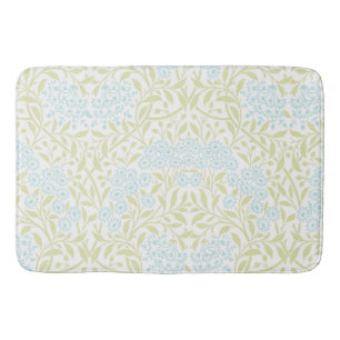 Tapete De Banheiro Floral azul e verde da luz -