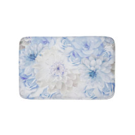 Tapete De Banheiro Floral Azul Russo